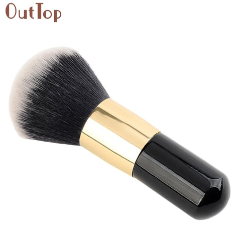 Best Deal 1pcs Big Size Powder Brush Cosmetic Beauty Blush Brush for Makeup Soft Facial Finishing Powder Wood Black Handle Z 3.5