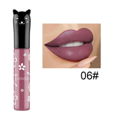 Cute Cat Shaped Matte Lipstick Long Lasting Lipsticks