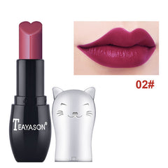 Cute Cat Shaped Matte Lipstick Long Lasting Lipsticks