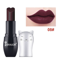 Cute Cat Shaped Matte Lipstick Long Lasting Lipsticks