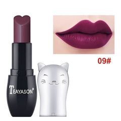 Cute Cat Shaped Matte Lipstick Long Lasting Lipsticks