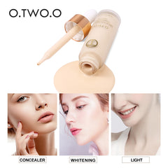 O.TWO.O Matte Liquid Foundation Full Coverage Makeup Face Base Long Lasting Concealer Primer BB Cream Make Up Cosmetics 15ml