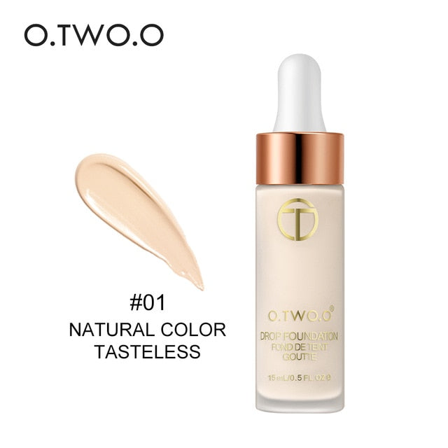 O.TWO.O Matte Liquid Foundation Full Coverage Makeup Face Base Long Lasting Concealer Primer BB Cream Make Up Cosmetics 15ml