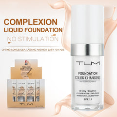 NEW  30ml TLM prefect Color Changing Foundation Liquid Base Makeup Change To Your Skin Tone By Just Blending TSLM1