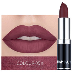 HANDAIYAN 12 Colors Velvet Matte Lipstick Waterproof Pigment Lipstick Long Lasting Lipstick Never Fade Lip Stick Makeup TSLM2