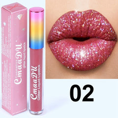 Glitter Lips Make Up Liquid Lipstick Waterproof Long Lasting Shimmer Red Lip Pink Women Lipsticks