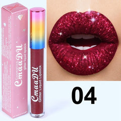 Glitter Lips Make Up Liquid Lipstick Waterproof Long Lasting Shimmer Red Lip Pink Women Lipsticks