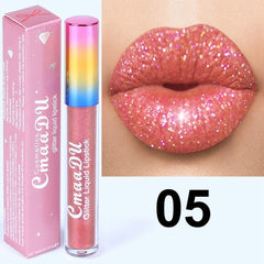 Glitter Lips Make Up Liquid Lipstick Waterproof Long Lasting Shimmer Red Lip Pink Women Lipsticks