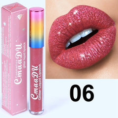 Glitter Lips Make Up Liquid Lipstick Waterproof Long Lasting Shimmer Red Lip Pink Women Lipsticks