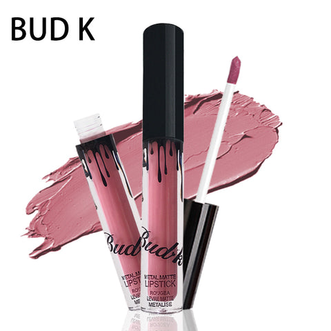 BUD K Brand liquid Kyliejenner lipstick glitter Sexy Color waterproof Long Lasting mate gloss pen Make up red matte lip baton