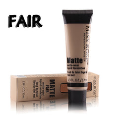 MISS ROSE Professional Base Matte Liquid Foundation Makeup Waterproof Face Concealer Foundation Cosmetics Repair Face Make Up