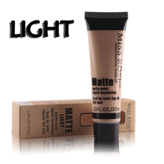 MISS ROSE Professional Base Matte Liquid Foundation Makeup Waterproof Face Concealer Foundation Cosmetics Repair Face Make Up