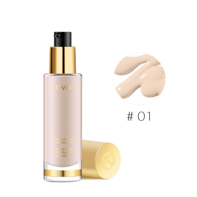 O.TWO.O Professional Liquid Foundation Full Coverage Make Up Concealer Whitening Moisturizer Oil control Waterproof Base Makeup