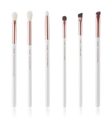 Jessup brushes Pearl White/Rose Gold Makeup brushes set Professional Beauty Make up brush Natural hair Foundation Powder Blushes