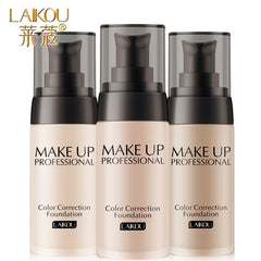 Laikou Brand Base Face Makeup Liquid Foundation BB Cream Concealer Moisturizer Oil-control Whitening Waterproof Maquiagem Makeup