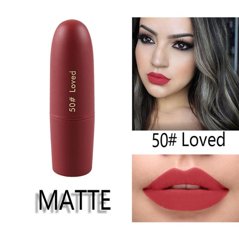 MISS ROSE Lipstick Matte  Waterproof Nutritious 25 Colors Easy to Wear Lipstick Long Lasting Lips Makeup kyliejenner lipstick