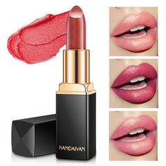 Hot Sale Diamond Pearl Non-stick Lasting Lipstick Cup Lip Gloss Waterproof Color Lip Makeup Matte Lipstick