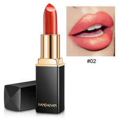 Hot Sale Diamond Pearl Non-stick Lasting Lipstick Cup Lip Gloss Waterproof Color Lip Makeup Matte Lipstick