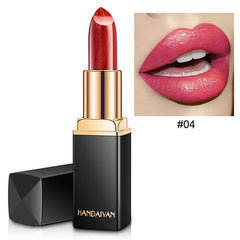 Hot Sale Diamond Pearl Non-stick Lasting Lipstick Cup Lip Gloss Waterproof Color Lip Makeup Matte Lipstick