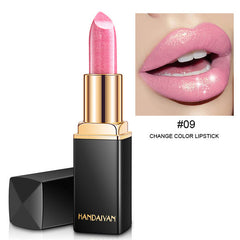 Hot Sale Diamond Pearl Non-stick Lasting Lipstick Cup Lip Gloss Waterproof Color Lip Makeup Matte Lipstick