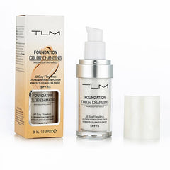 TLM 30ML Magic Color Changing Liquid Foundation Makeup Base Nude Face Cover Concealer Long Lasting Makeup Skin Tone Foundation